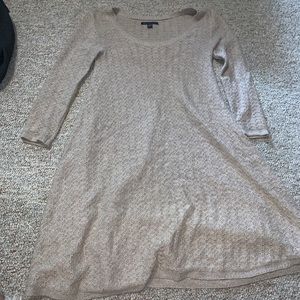 Tan long sleeve dress